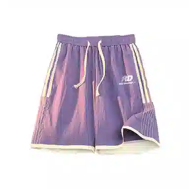 红蜻蜓 美式复古高街设计感多巴胺经典高级舒适宽松百搭日常通勤潮流时尚简约直筒运动健身五分休闲短裤 男女同款