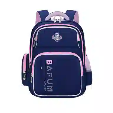 芭菲尼 高颜值儿童减压书包男小学生新款大容量减负护脊女孩安全反光双肩背包 尼龙 双肩包 儿童款 蓝色/绿色/红色/粉色