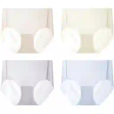 芭芭鸭 简约纯色轻薄内裤 组合装青少年