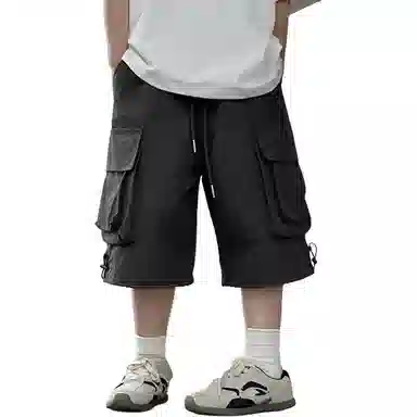 雅鹿 简约纯色百搭短裤 儿童款