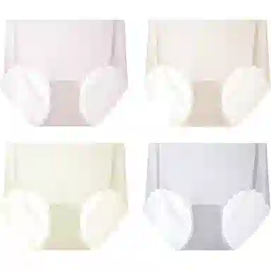 芭芭鸭 简约纯色轻薄内裤 组合装青少年