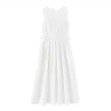 森马 纯色通勤百搭无袖连衣裙 女款