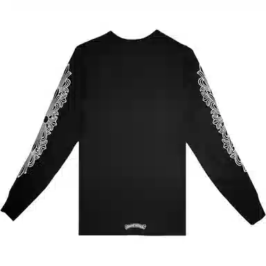 Chrome Hearts SS25 Horseshoe Print Long Sleeve Tee Black