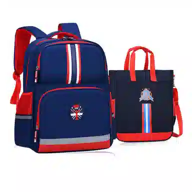 芭菲尼 高颜值大容量英伦风防泼水轻便背包 尼龙 双肩包 儿童款 粉色/蓝色/红色