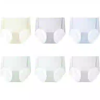 芭芭鸭 简约纯色轻薄内裤 组合装青少年