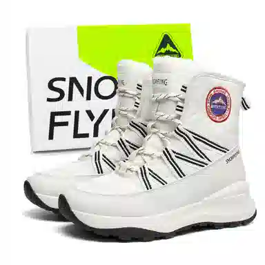 SNOW FLYING