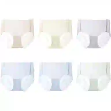 芭芭鸭 简约纯色轻薄内裤 组合装青少年