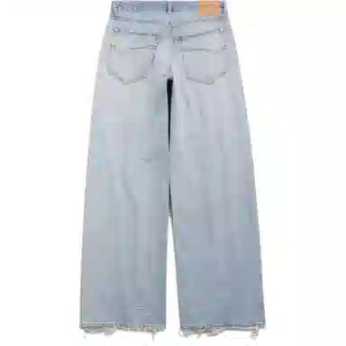 Balenciaga SS25 Wide Leg Jeans Light Blue