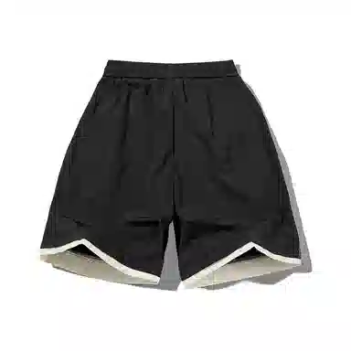 红蜻蜓 美式复古高街设计感多巴胺经典高级舒适宽松百搭日常通勤潮流时尚简约直筒运动健身五分休闲短裤 男女同款