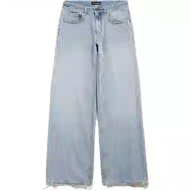 Balenciaga SS25 Wide Leg Jeans Light Blue