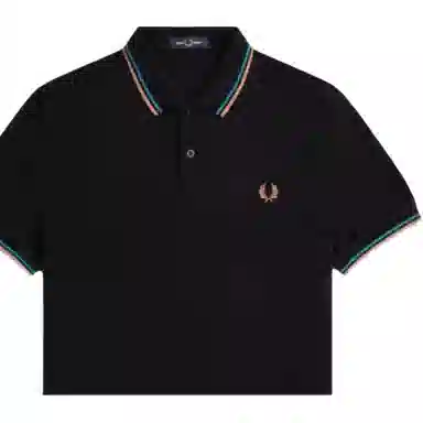 Fred Perry Polo Shirt Black/Light Rust