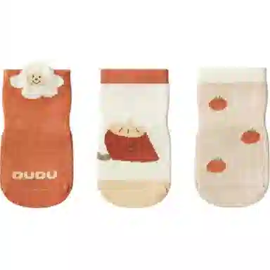 十月结晶 柔软百搭可爱防滑袜子婴幼童