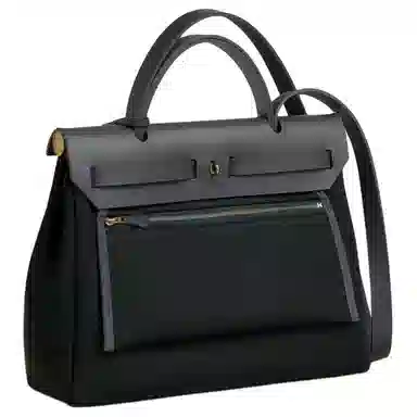 HERMES Herbag Zip 31 Bag Officier Vert cyprsArdoise