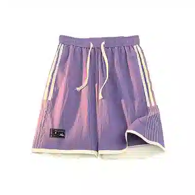 红蜻蜓 美式复古高街设计感经典高级舒适宽松百搭日常通勤潮流时尚简约直筒运动健身五分休闲短裤 男女同款