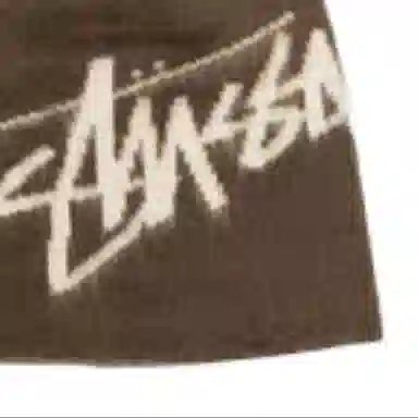 Stussy Solid Logo Acrylic Beanie Brown