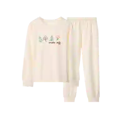 梦特娇家居服 舒适柔软纯色洋气 米杏青少年