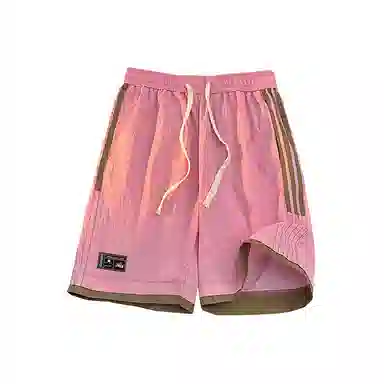 红蜻蜓 美式复古高街设计感经典高级舒适宽松百搭日常通勤潮流时尚简约直筒运动健身五分休闲短裤 男女同款