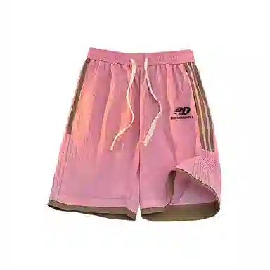 红蜻蜓 美式复古高街设计感多巴胺经典高级舒适宽松百搭日常通勤潮流时尚简约直筒运动健身五分休闲短裤 男女同款