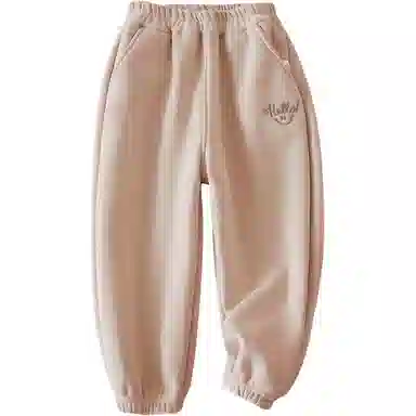 十月妈咪 笑脸休闲舒适长裤 深灰 中小童