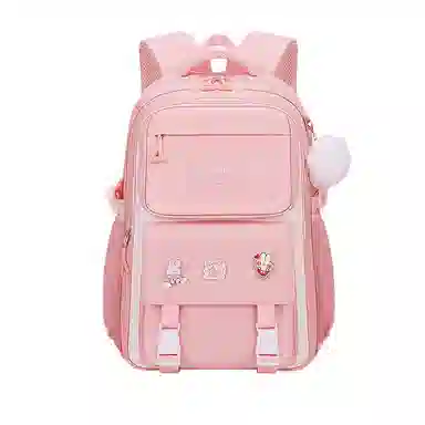 芭菲尼 高颜值减压减负初高中小学生防泼水护脊休闲大容量多隔层旅行学院百搭三件套组合 牛津布 书包背包双肩包 常规 儿童款 多色