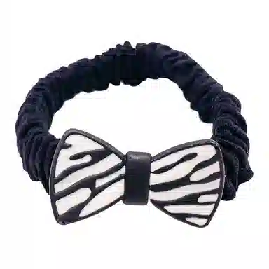 简应舒 斑马条纹时尚 亚克力 发圈 男女同款情侣款