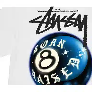 Stussy x BORN x RAISED SS23 8 BALL TEE 88T