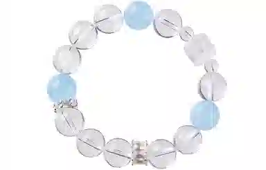 石头记 冰雾梦镜手饰 净体能量高级感 稳定情绪 转运好运上岸配饰 清冷氛围感 淡雅素净饰品 礼盒款天然 白水晶 手串 女款