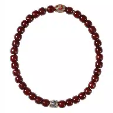 【古法手工】 含藏 车厘子红 朱砂供 佛珠 菩提根 手串 男女同款情侣款