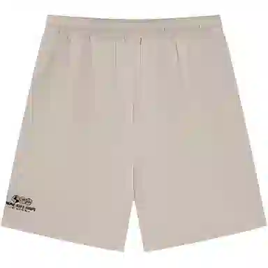 特步 篮球系列 休闲简约字母宽松系带运动短裤 男款 枫桥色