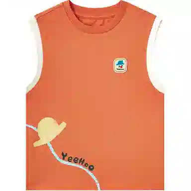 英氏 纯棉圆领无袖背心儿童款