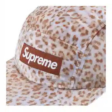 Supreme SS24 WEEK 9 LEOPARD VELVET CAMP CAP