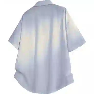 王者荣耀 鲁班七号款 美式复古街头宽松舒适柔软亲肤无性别主义设计感休闲短袖衬衫 男女同款