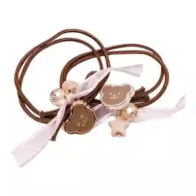 简应舒 可爱小熊百搭 橡筋 发圈 男女同款情侣款