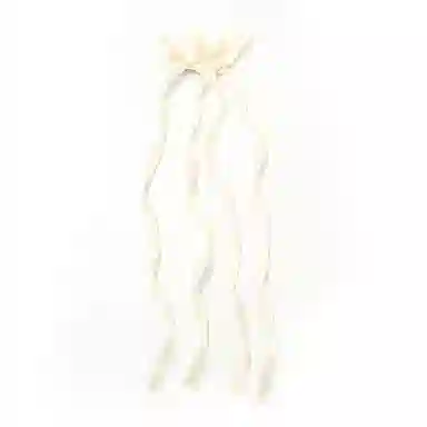 如花梦 粉色芭蕾风蝴蝶结蕾丝飘带双马尾绑发 绸缎 发带 女款