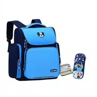 芭菲尼 高颜值大容量多隔层小学生初高中生护脊减负防泼水上课背包 牛津布  双肩包 常规 儿童款 粉色/宝蓝色/玫红色/天蓝色