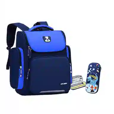 芭菲尼 高颜值大容量多隔层小学生初高中生护脊减负防泼水上课背包 牛津布  双肩包 常规 儿童款 粉色/宝蓝色/玫红色/天蓝色