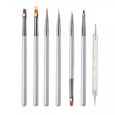 健美创研 点钻笔雕花美甲刷组合 便携精致