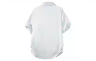 王者荣耀 美式复古纯色柔软亲肤宽松舒适高街痞帅青少年休闲时尚百搭翻领纽扣短袖衬衫 男女同款