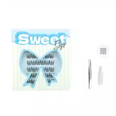 酷乐丝 胶水款 鸟啾啾 假睫毛  单簇纤长 动物系列 鸟系大眼睫 仿真舒适 懒人化妆 新手睫毛