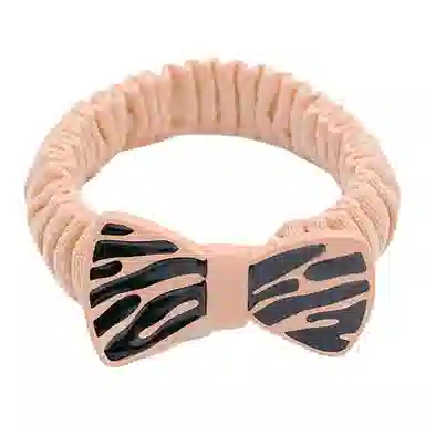 简应舒 斑马条纹时尚 亚克力 发圈 男女同款情侣款