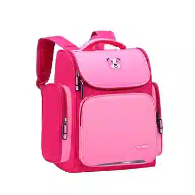芭菲尼 高颜值大容量多隔层小学生初高中生护脊减负防泼水上课背包 牛津布  双肩包 常规 儿童款 粉色/宝蓝色/玫红色/天蓝色