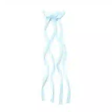 如花梦 粉色芭蕾风蝴蝶结蕾丝飘带双马尾绑发 绸缎 发带 女款