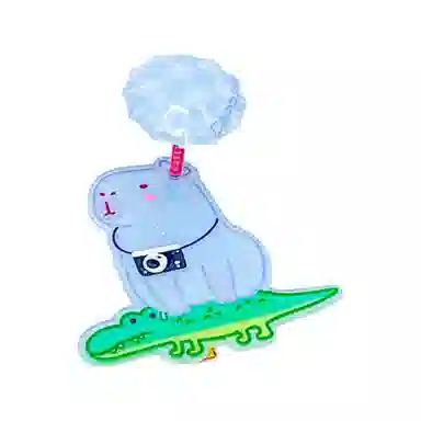 简应舒 卡通弹簧摇摆 亚克力 发夹 男女同款情侣款