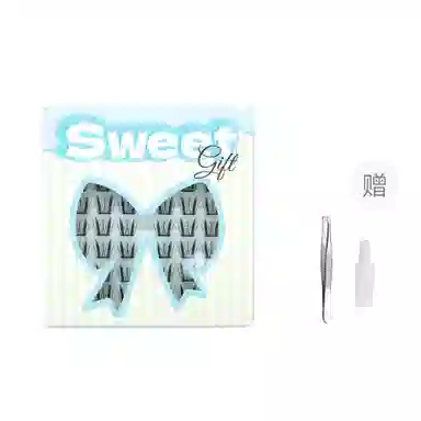 酷乐丝 精灵睫 小薄片 假睫毛 交叉款单簇 一片式 超薄设计 上演轻盈 薄如蝶翼