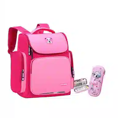 芭菲尼 高颜值大容量多隔层小学生初高中生护脊减负防泼水上课背包 牛津布  双肩包 常规 儿童款 粉色/宝蓝色/玫红色/天蓝色