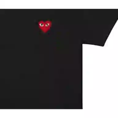 CDG PLAY heart logo patch T-shirt T
