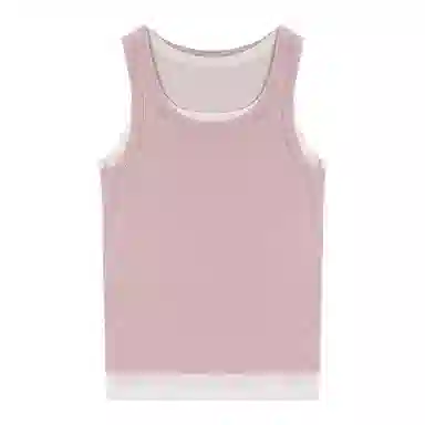 潞优野 时尚百搭假两件显瘦背心 女款