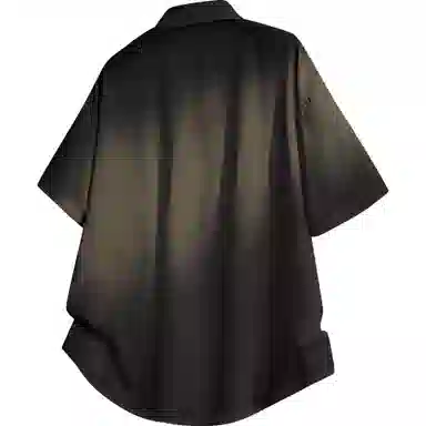 王者荣耀 鲁班七号款 美式复古街头宽松舒适柔软亲肤无性别主义设计感休闲短袖衬衫 男女同款