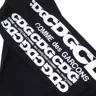 CDG Logo Long Sleeve T-Shirt Black