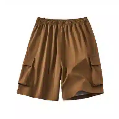 红蜻蜓 美式复古高街设计感经典高级宽松舒适百搭日常通勤潮流时尚简约直筒五分休闲短裤 男女同款